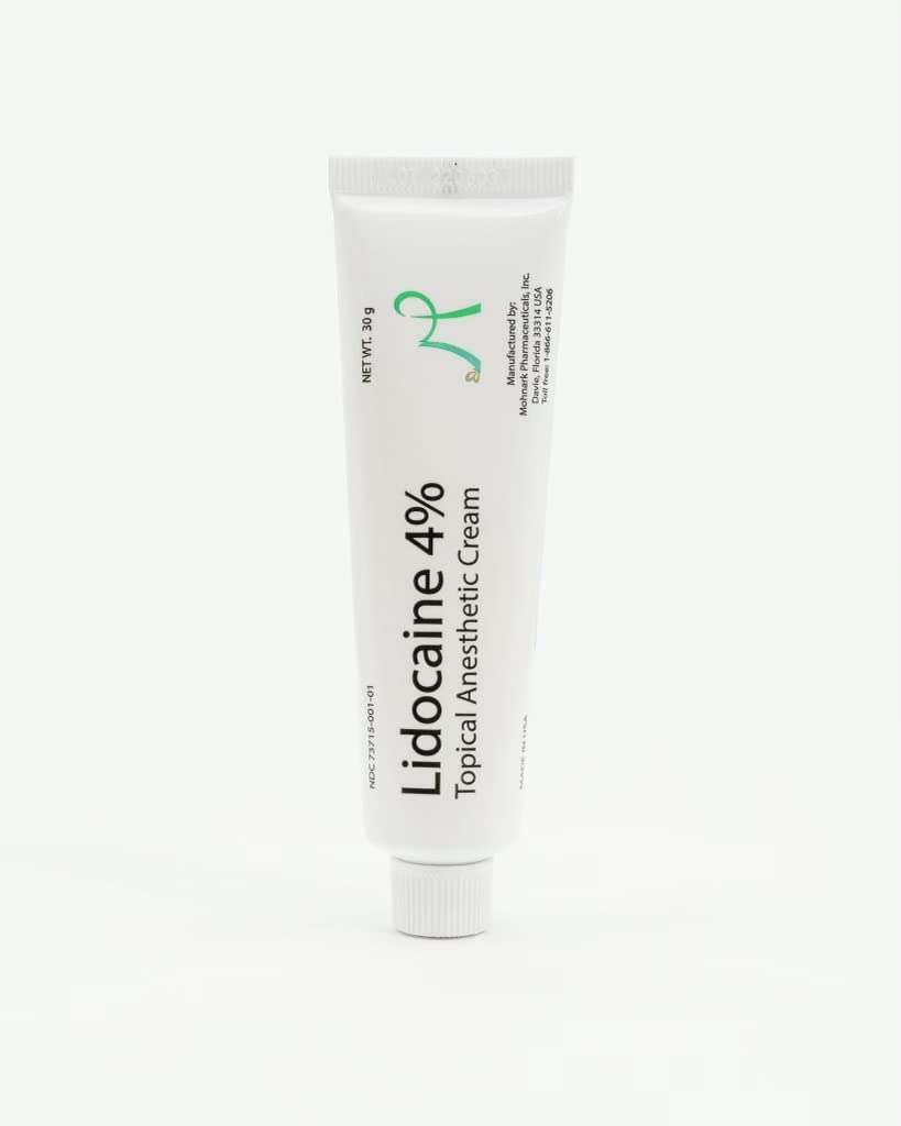 MOHNARK Lidocaine 4% Numbing Cream – Topical Anesthetic for Muscle & Joint Pain, Itch & Sunburn Relief – Fast-Acting, Non-Greasy, Odor-Free – with Vitamin E – 1 oz Tube – Compare to LMX - dailyvitalstore
