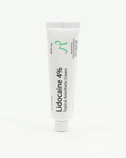 MOHNARK Lidocaine 4% Numbing Cream – Topical Anesthetic for Muscle & Joint Pain, Itch & Sunburn Relief – Fast-Acting, Non-Greasy, Odor-Free – with Vitamin E – 1 oz Tube – Compare to LMX - dailyvitalstore