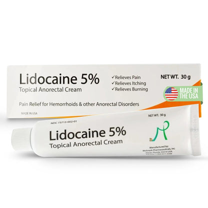 Mohnark Maximum Strength Lidocaine Hemorrhoid Treatment Cream for External and Internal Hemorrhoids Treatment Burn Itch Pain Relief Anal Cream Topical Anorectal Numbing Cream- 30 Gram Tube Made in USA - dailyvitalstore
