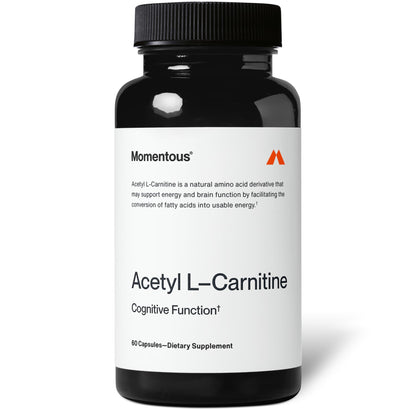 Momentous Acetyl L-Carnitine - Brain Function & Cognitive Support Supplement - Boosts Mental Clarity & Energy Production - dailyvitalstore