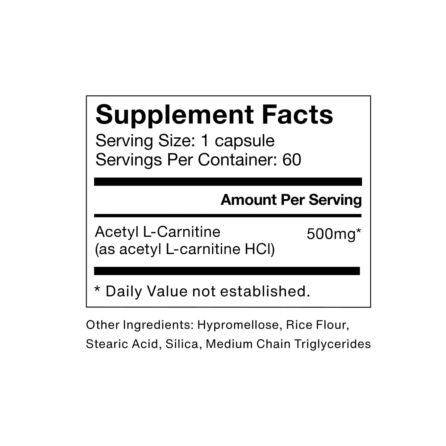 Momentous Acetyl L-Carnitine - Brain Function & Cognitive Support Supplement - Boosts Mental Clarity & Energy Production - dailyvitalstore
