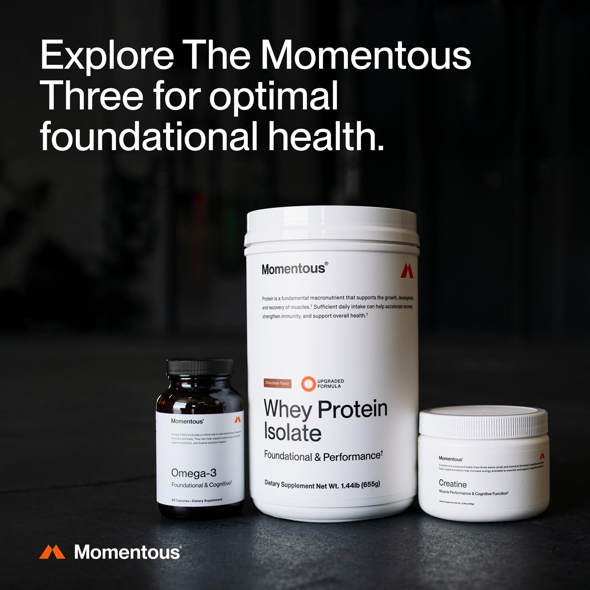 Momentous Creatine Monohydrate Powder - Creatine Powder - Supports Strength, Lean Muscle, & Recovery for Men & Women - NSF Certified for Sport - 5 g per Serving - 30 Servings - dailyvitalstore