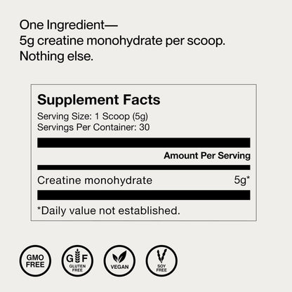 Momentous Creatine Monohydrate Powder - Creatine Powder - Supports Strength, Lean Muscle, & Recovery for Men & Women - NSF Certified for Sport - 5 g per Serving - 30 Servings - dailyvitalstore