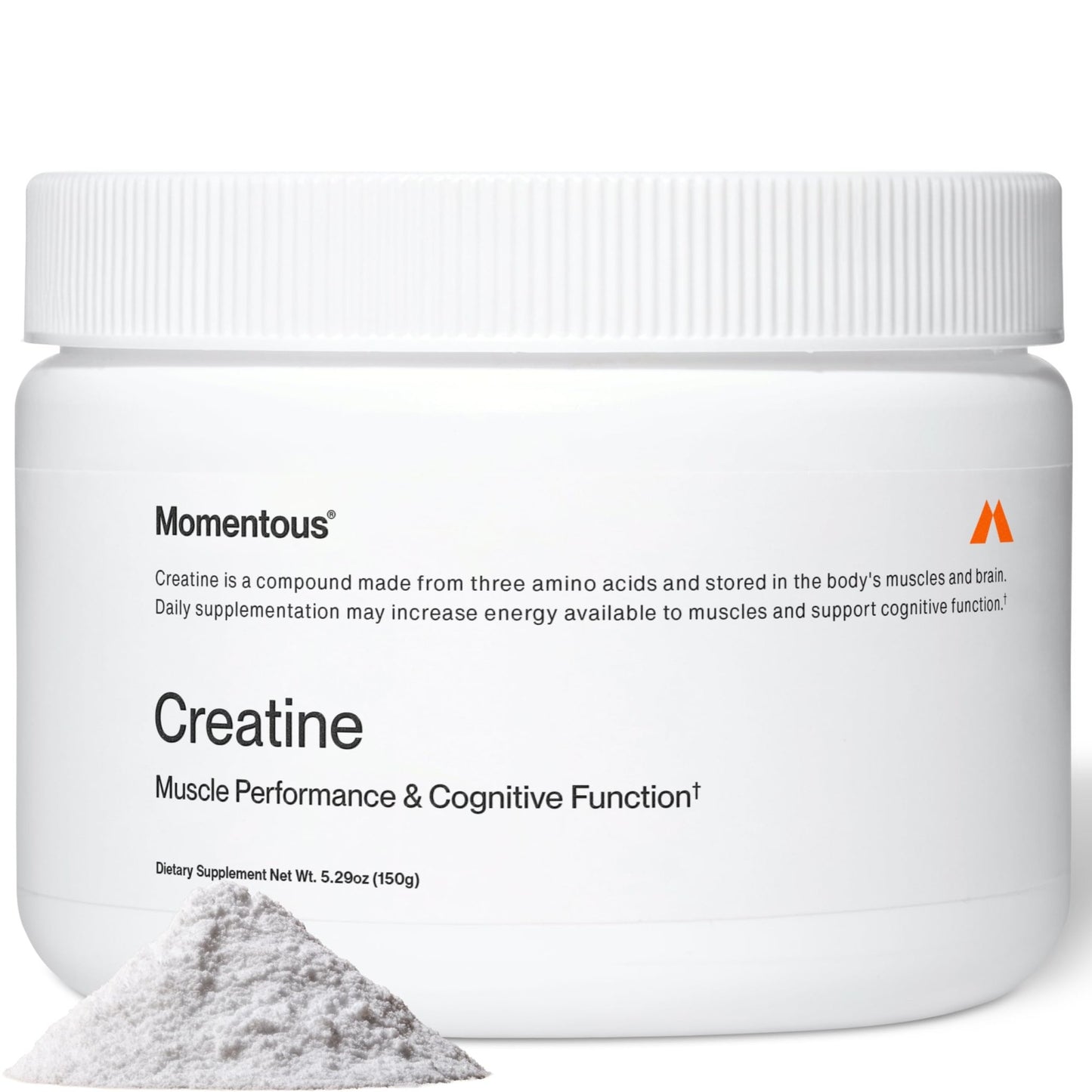 Momentous Creatine Monohydrate Powder - Creatine Powder - Supports Strength, Lean Muscle, & Recovery for Men & Women - NSF Certified for Sport - 5 g per Serving - 30 Servings - dailyvitalstore