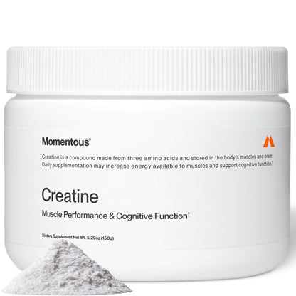 Momentous Creatine Monohydrate Powder - Creatine Powder - Supports Strength, Lean Muscle, & Recovery for Men & Women - NSF Certified for Sport - 5 g per Serving - 30 Servings - dailyvitalstore