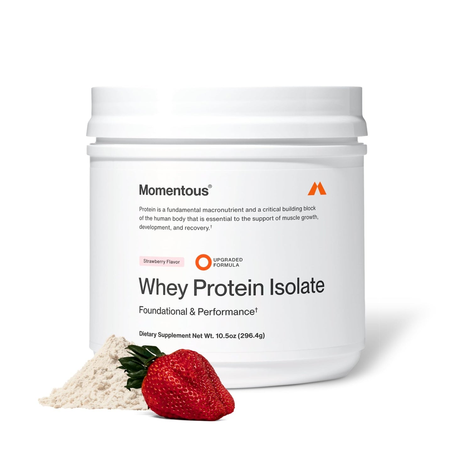 Momentous Essential Grass-Fed Whey Protein Powder - 20 g Whey Isolate Protein - NSF Certified for Sport - Gluten-Free - 12 Servings for Essential Everyday Use - dailyvitalstore
