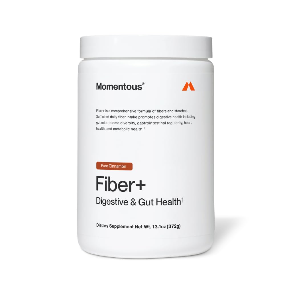 Momentous Fiber+ - Daily Multi-Source Fiber Blend to Support Nutrient Absorption, Natural Energy Production, & Recovery - NSF Certified for Sport - Non-GMO & Gluten-Free - dailyvitalstore