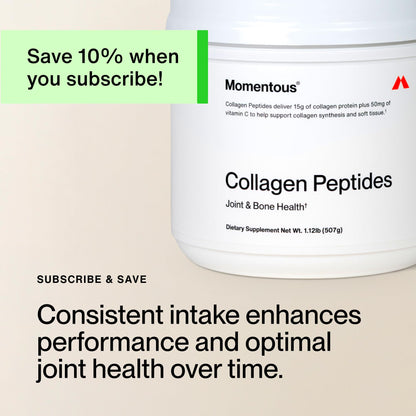 Momentous Grass-Fed Collagen Peptides Powder - Collagen Protein Powder with Fortigel & Vitamin C for Hair, Skin, Nails, & Joint Health Support - dailyvitalstore