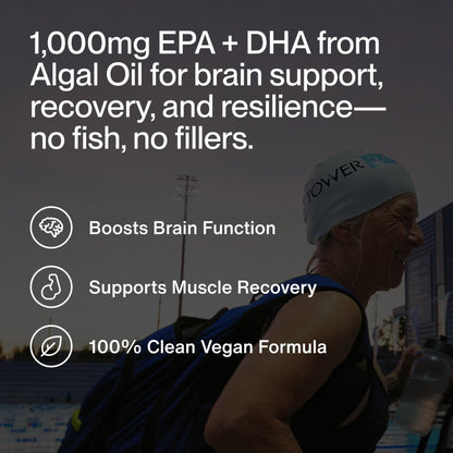 Momentous Vegan Omega-3 - Plant-Based EPA & DHA Supplement for Men & Women - Sourced from Algae Oil - Supports Heart, Joint, & Brain Health - NSF Certified for Sport - 1,000 mg - 30 Servings - dailyvitalstore