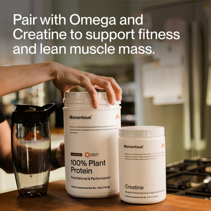 Momentous Vegan Protein Powder - 20 g Plant-Based Protein - NSF Certified for Sport - Gluten-Free - Non-GMO - 22 Servings for Essential Everyday Use - Chocolate - dailyvitalstore
