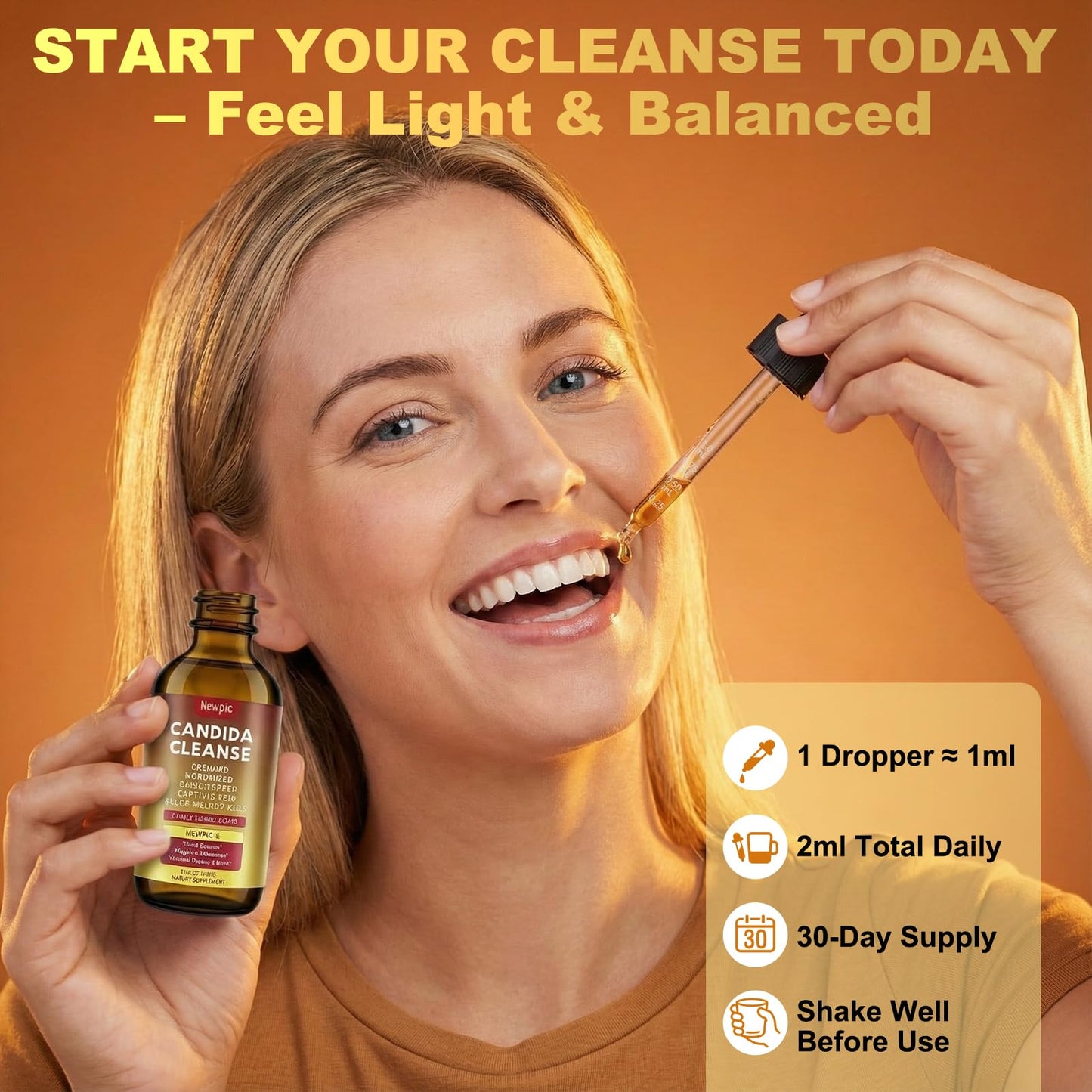 Montorchid Candida Cleanse & Parasite Cleanse Detox | Black Pepper-Boosted Triple-Targeting Formula with Caprylic Acid, Oregano, Black Walnut - dailyvitalstore