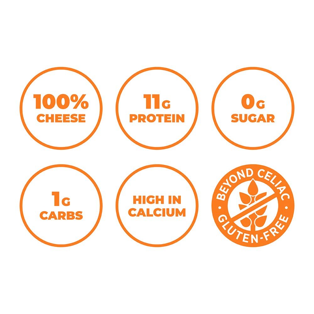 Moon Cheese Cheddar Believe It, 10 Ounce, 2-Pack, Crunchy, Protein-Rich Cheese Snack, Keto Friendly, 100% Real Cheese - dailyvitalstore