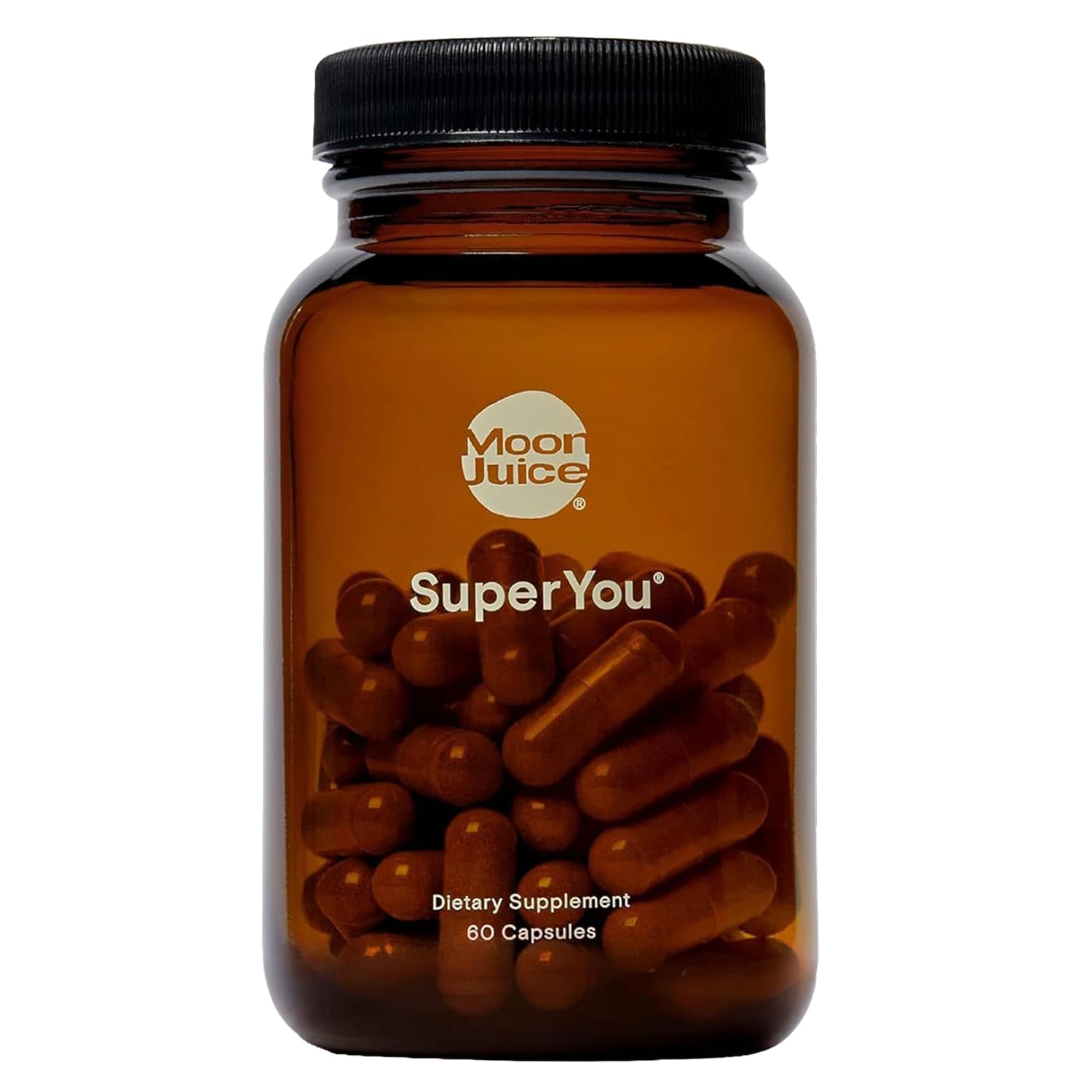 Moon Juice SuperYou Ashwagandha Supplements with Rhodiola, Shatavari & Amla - Cortisol Reducer for Energy, Mood, Focus and Stress Support, Vegan, Non-GMO & 100% Traceable, 60 Capsules, 30 Servings - dailyvitalstore