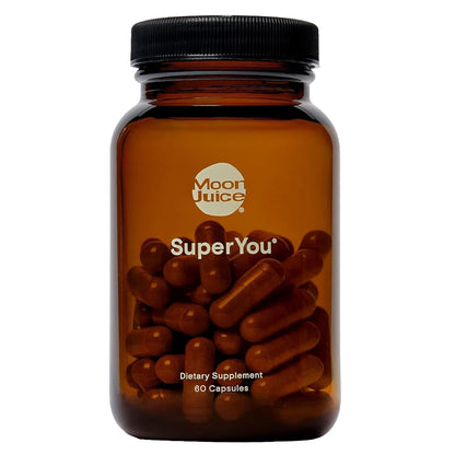 Moon Juice SuperYou Ashwagandha Supplements with Rhodiola, Shatavari & Amla - Cortisol Reducer for Energy, Mood, Focus and Stress Support, Vegan, Non-GMO & 100% Traceable, 60 Capsules, 30 Servings - dailyvitalstore