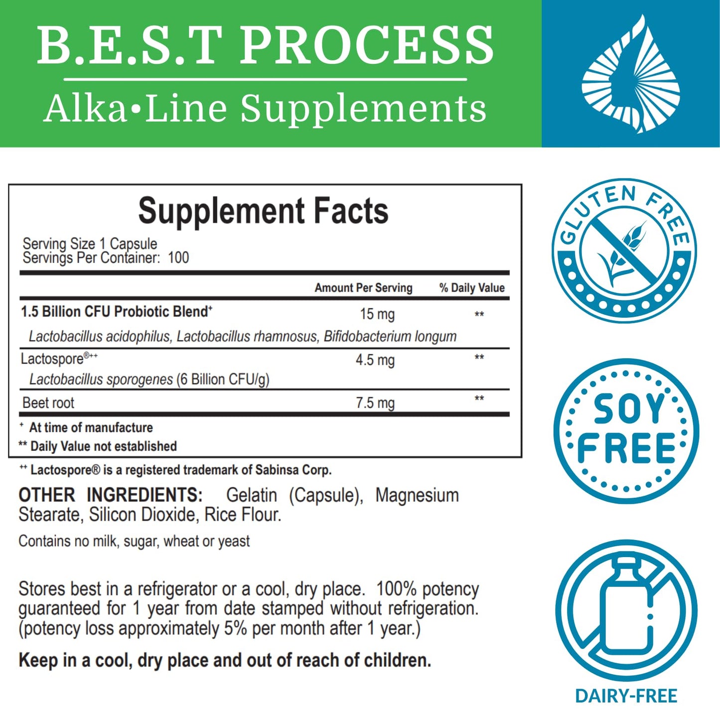 Morter HealthSystem Alkadophilus Best Process Alkaline — No Refrigeration Probiotic & Prebiotic Digestive Supplement — 1.5 Billion CFU of Good Bacteria & Beetroot - dailyvitalstore