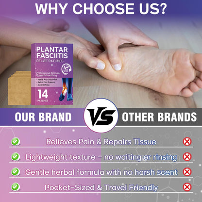 Mosconly Plantar Fasciitis Relief 14 Pcs, Natural Heel Discomfort Relief for Plantar Fasciitis, 12 Hour Maximum Strength Deep Hot, Soothing of Joint Soreness for Heel Discomfort - dailyvitalstore