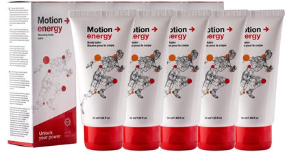 Motion Energy - Body Balm | Eucalyptus, Rosemary, Cinnamon Essential Oils & Ginger | 50 ml | 5 Pack - dailyvitalstore