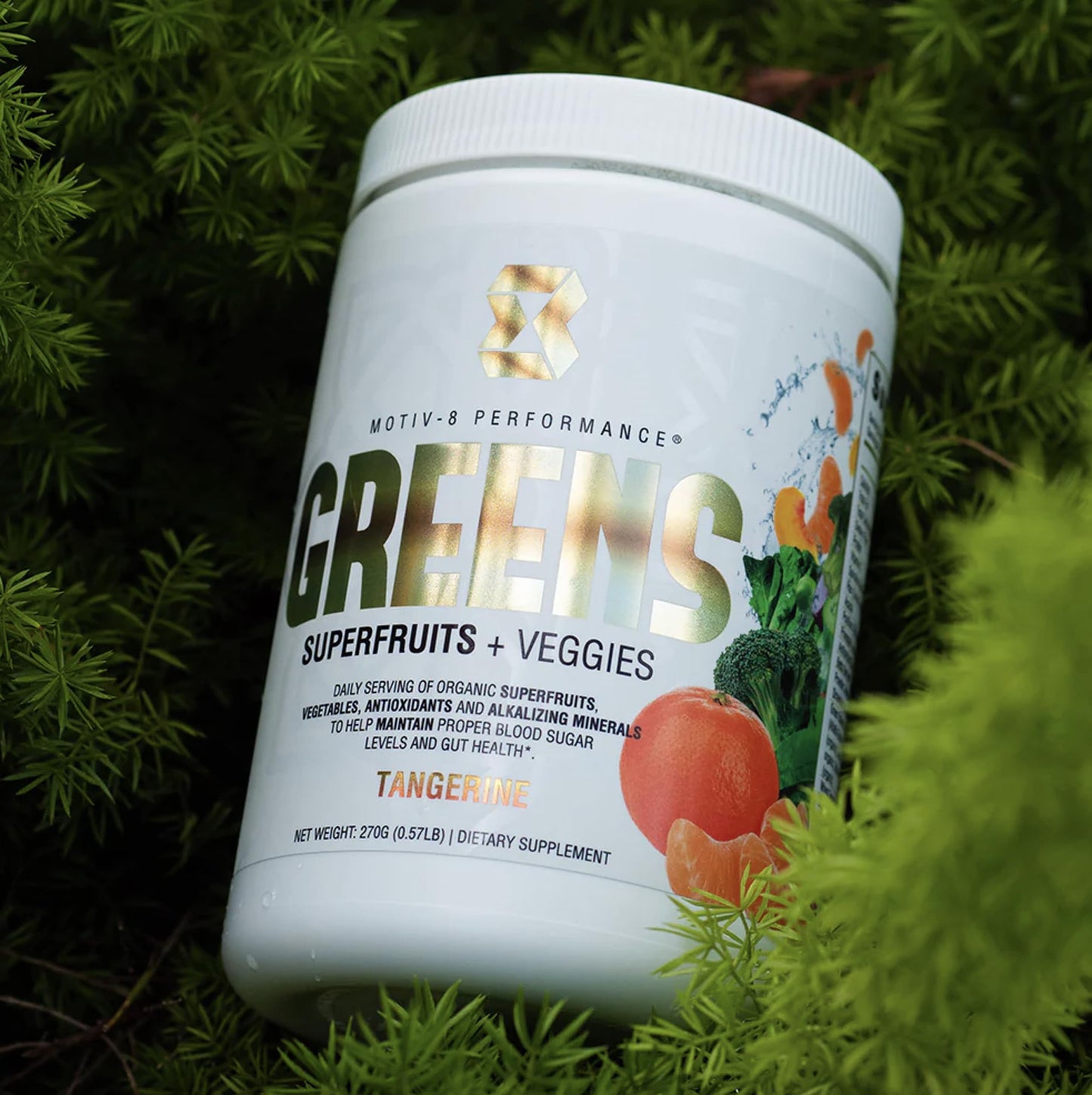 Motiv-8, Greens Superfruits & Veggie Superfood Powder Supplement, Antioxidant, Fiber, Sugar-Free, 30 Servings (Tangerine, 30 Servings) - dailyvitalstore