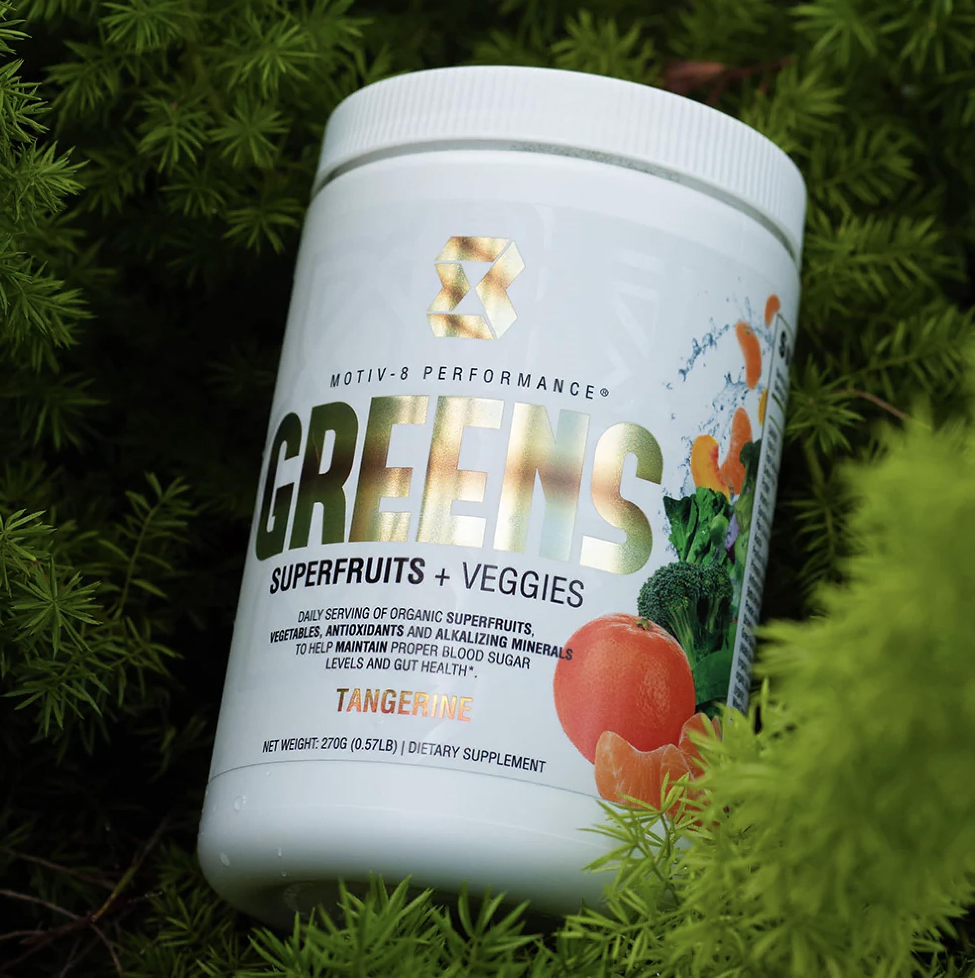 Motiv-8, Greens Superfruits & Veggie Superfood Powder Supplement, Antioxidant, Fiber, Sugar-Free, 30 Servings (Tangerine, 30 Servings) - dailyvitalstore
