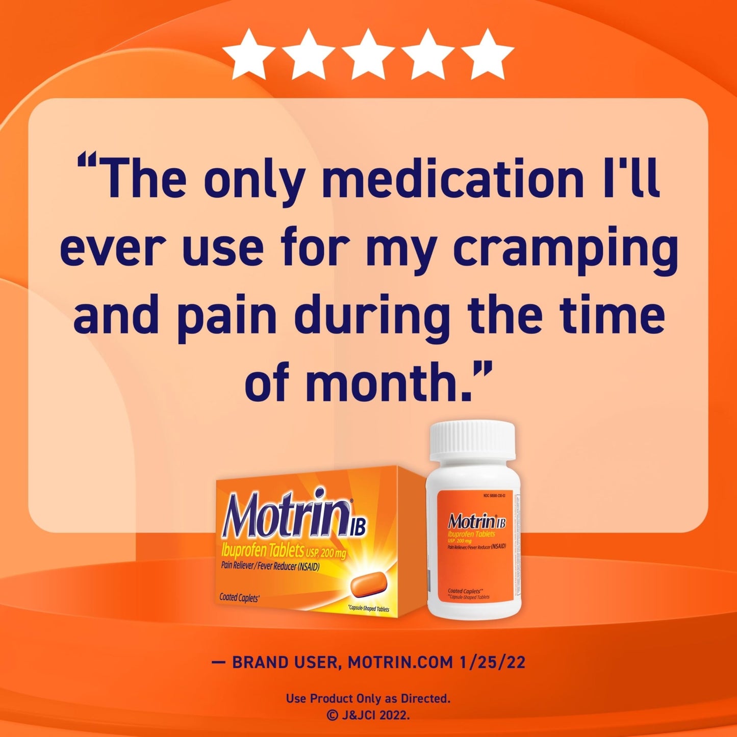 Motrin IB Ibuprofen 200mg Tablets, Ibuprofen Pain & Fever Reliever for Headache, Backache, Muscular Aches, Menstrual Pain & Minor Arthritis Pain, Over-The-Counter NSAID Medicine, 225 ct - dailyvitalstore