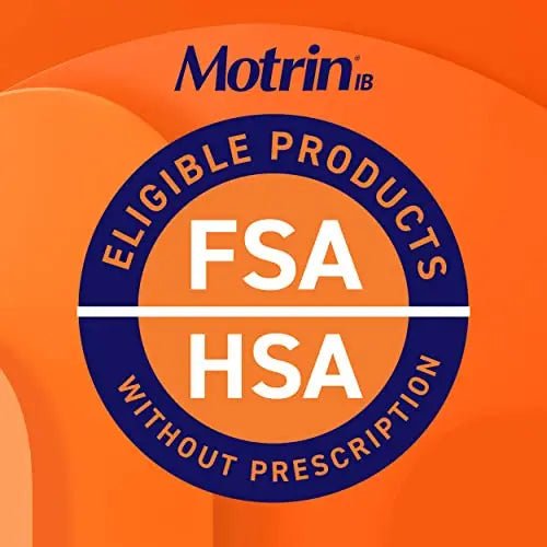 Motrin IB, Ibuprofen 200mg Tablets, Pain Reliever & Fever Reducer for Muscular Aches, Headache, Backache, Menstrual Cramps & Minor Arthritis Pain, NSAID, 100 Ct - dailyvitalstore