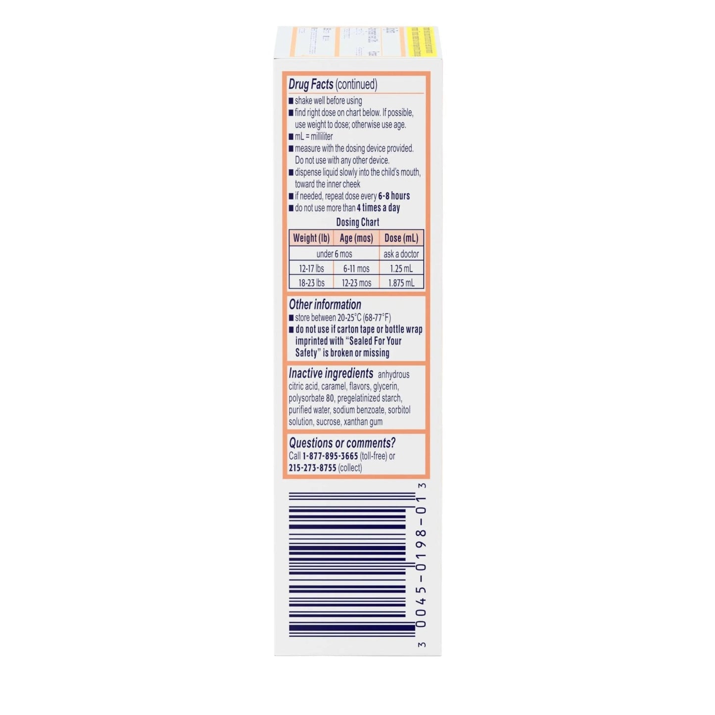 Motrin Infants Infant Ibuprofen Oral Suspension Concentrated Drops, NSAID Fever Reducer & Pain Reliever for Babies, Dye Free, Alcohol-Free, Berry Flavor, Includes Enclosed Syringe, 1 fl. oz - dailyvitalstore
