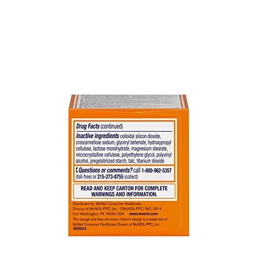 Motrin PM Caplets with 200 mg Ibuprofen & 38 mg Diphenhydramine Sleep Aid, Nighttime Pain Reliever for Minor Aches & Pains, Bulk, 80 ct - dailyvitalstore
