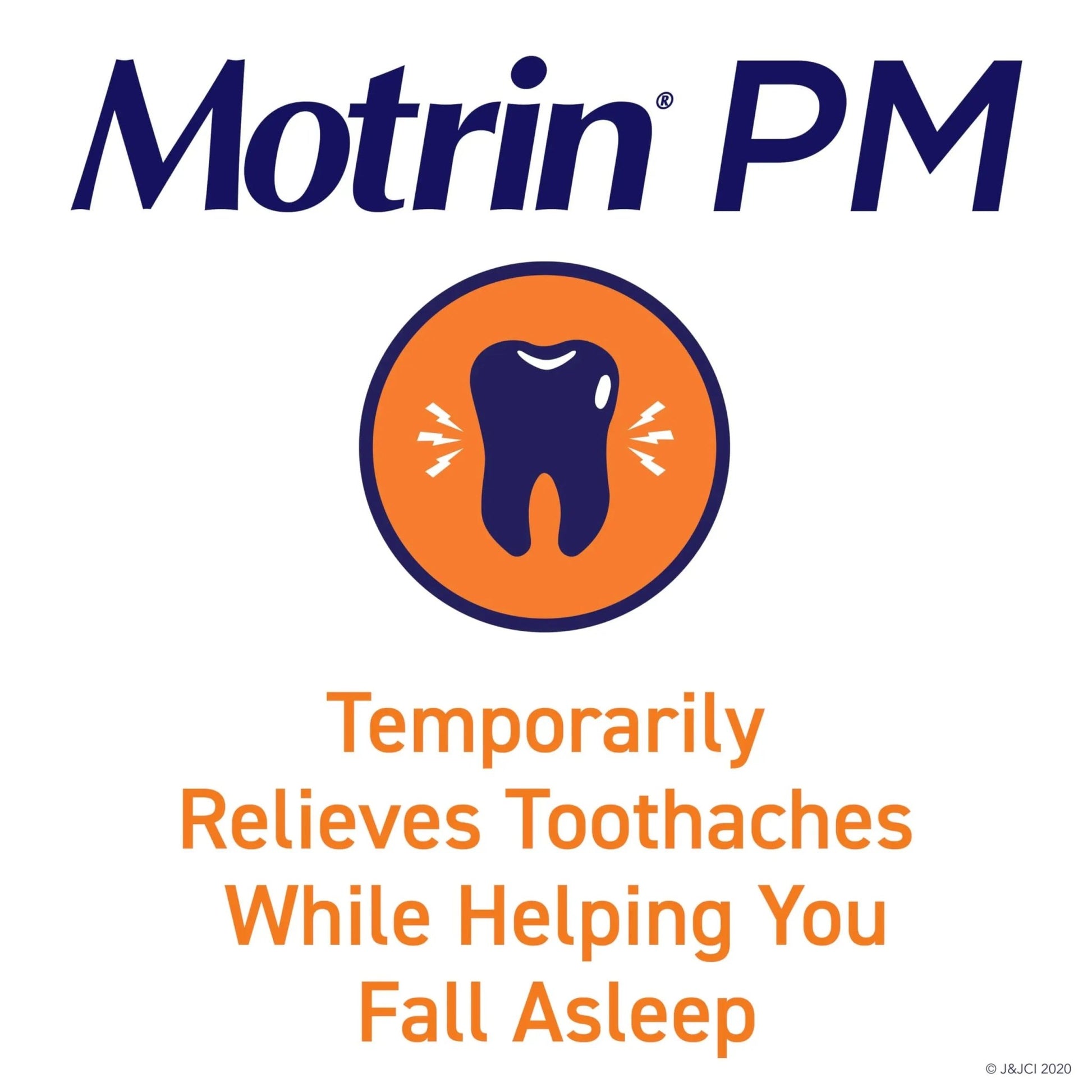 Motrin PM Pain Relief Caplets with 200 mg Ibuprofen & 38 mg Diphenhydramine Sleep Aid, Nighttime Pain Reliever for Minor Aches & Pains Helps You Fall Asleep & Stay Asleep, 20 ct - dailyvitalstore