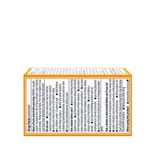 Motrin PM Pain Relief Caplets with 200 mg Ibuprofen & 38 mg Diphenhydramine Sleep Aid, Nighttime Pain Reliever for Minor Aches & Pains Helps You Fall Asleep & Stay Asleep, 20 ct - dailyvitalstore