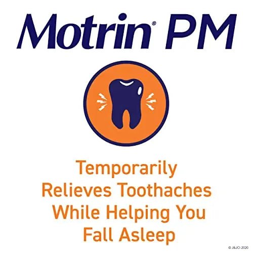 Motrin PM Pain Relief Caplets with 200 mg Ibuprofen & 38 mg Diphenhydramine Sleep Aid, Nighttime Pain Reliever for Minor Aches & Pains Helps You Fall Asleep & Stay Asleep, 20 ct - dailyvitalstore