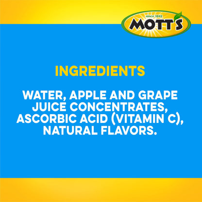 Mott's 100 percent Apple White Grape Juice, 6.75 fl oz boxes (Pack of 32) - dailyvitalstore