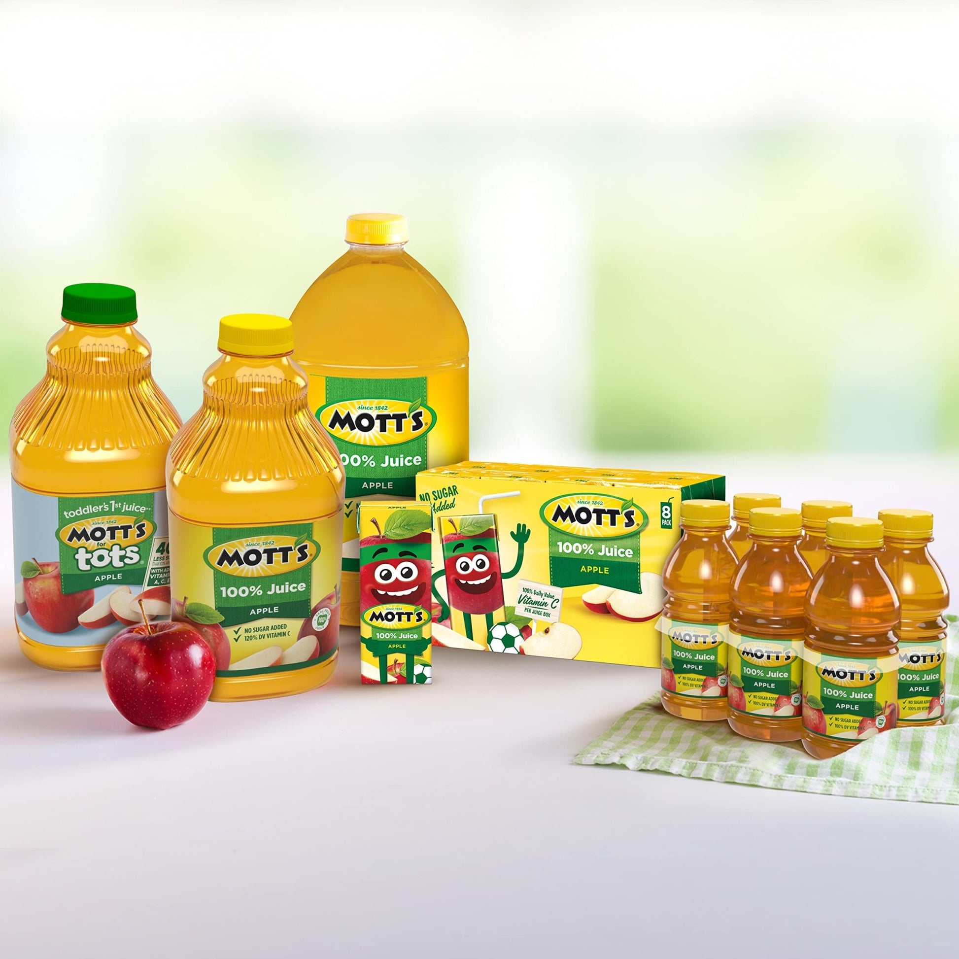 Mott's 100 percent Apple White Grape Juice, 6.75 fl oz boxes (Pack of 32) - dailyvitalstore