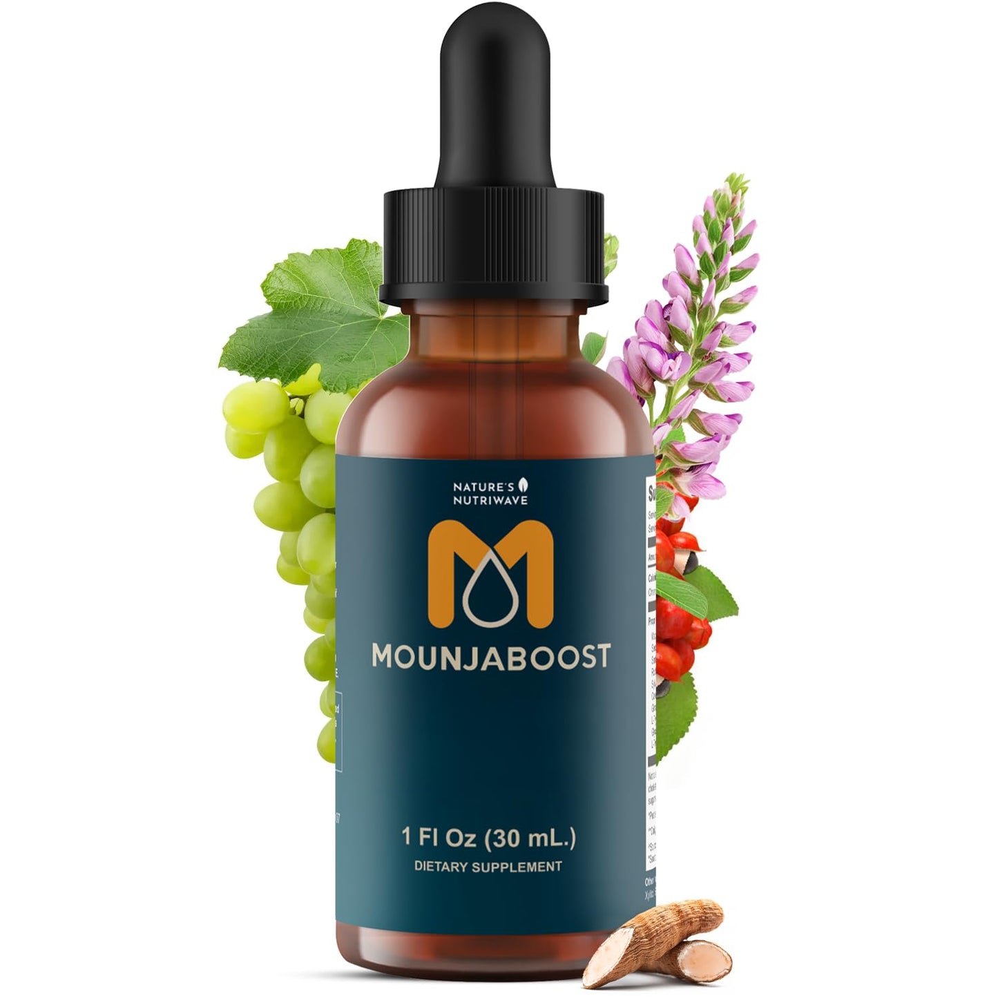 Mounjaboost – Natural Herbal & Plant-Based Supplement with 6 Exotic Nutrients & Botanicals – Made in USA, GMP-Certified, Non-GMO, Easy-to-Take – 30 mL, 1 Month Supply - dailyvitalstore