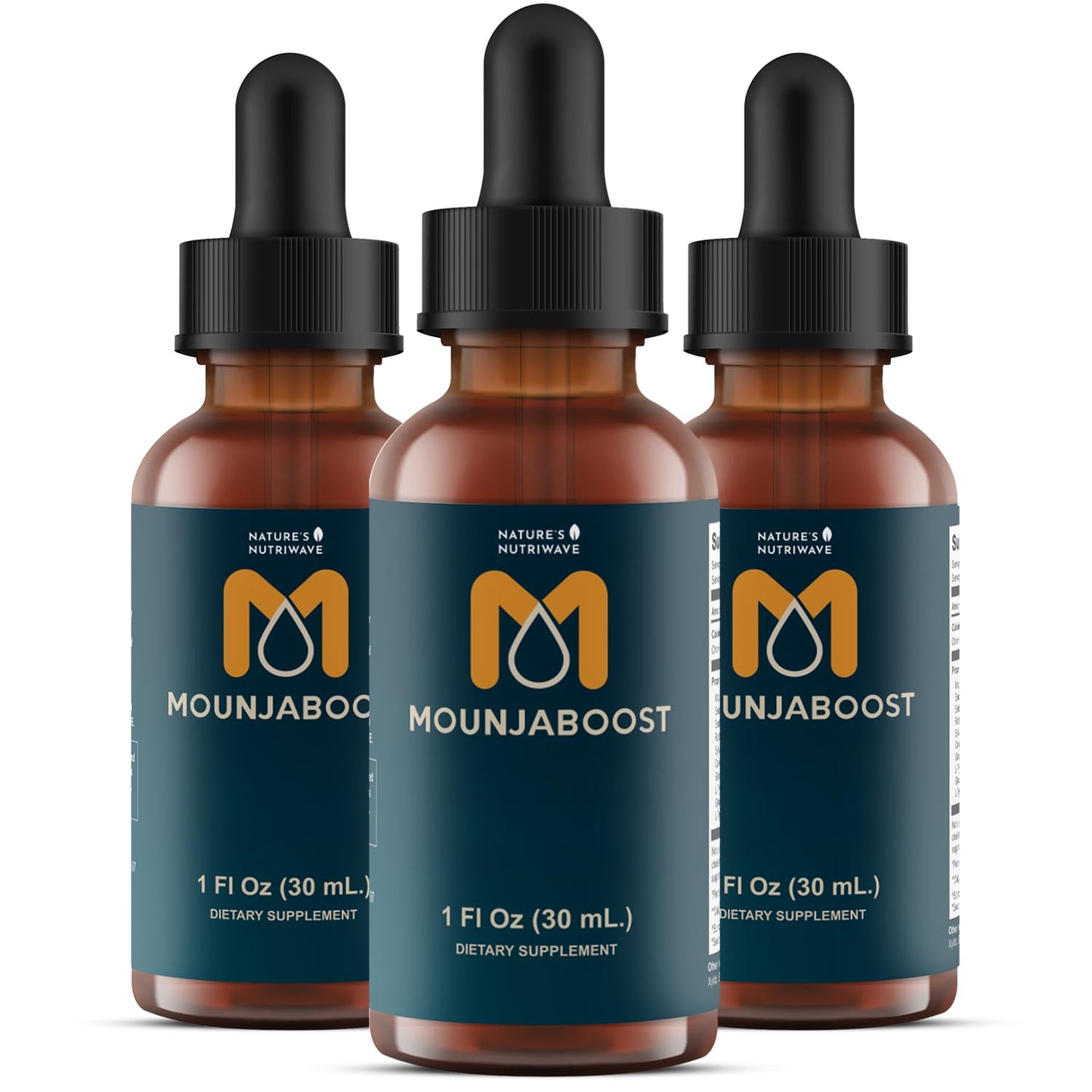 Mounjaboost – Natural Herbal & Plant-Based Supplement with 6 Exotic Nutrients & Botanicals – Made in USA, GMP-Certified, Non-GMO, Easy-to-Take – 30 mL, 3 Month Supply - dailyvitalstore