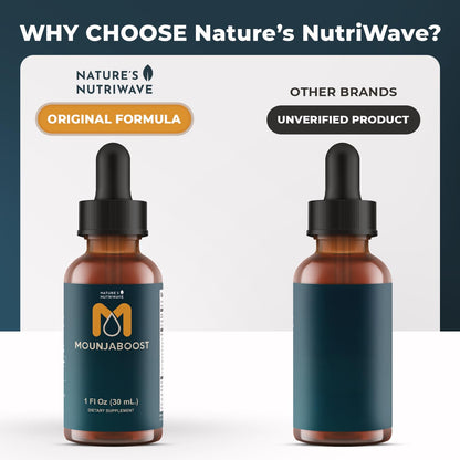Mounjaboost – Natural Herbal & Plant-Based Supplement with 6 Exotic Nutrients & Botanicals – Made in USA, GMP-Certified, Non-GMO, Easy-to-Take – 30 mL, 3 Month Supply - dailyvitalstore