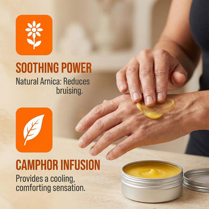 MOUNTAIN 3X 3X Relief Balm, 2.7fl Oz Relief Balm, with Natural Arnica & Camphor, Soothing Neck, Hands & Feet, Non-Greasy Formula, Fast Absorbing (1) - dailyvitalstore