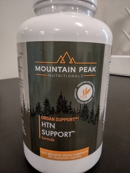 Mountain Peak Nutritionals HTN Blood Pressure Support Supplement for Heart & Circulation Health - Advanced Cardiovascular Formula with Rauwolfia, Hawthorn Berry, & Magnesium (180 Vegetarian Capsules) - dailyvitalstore