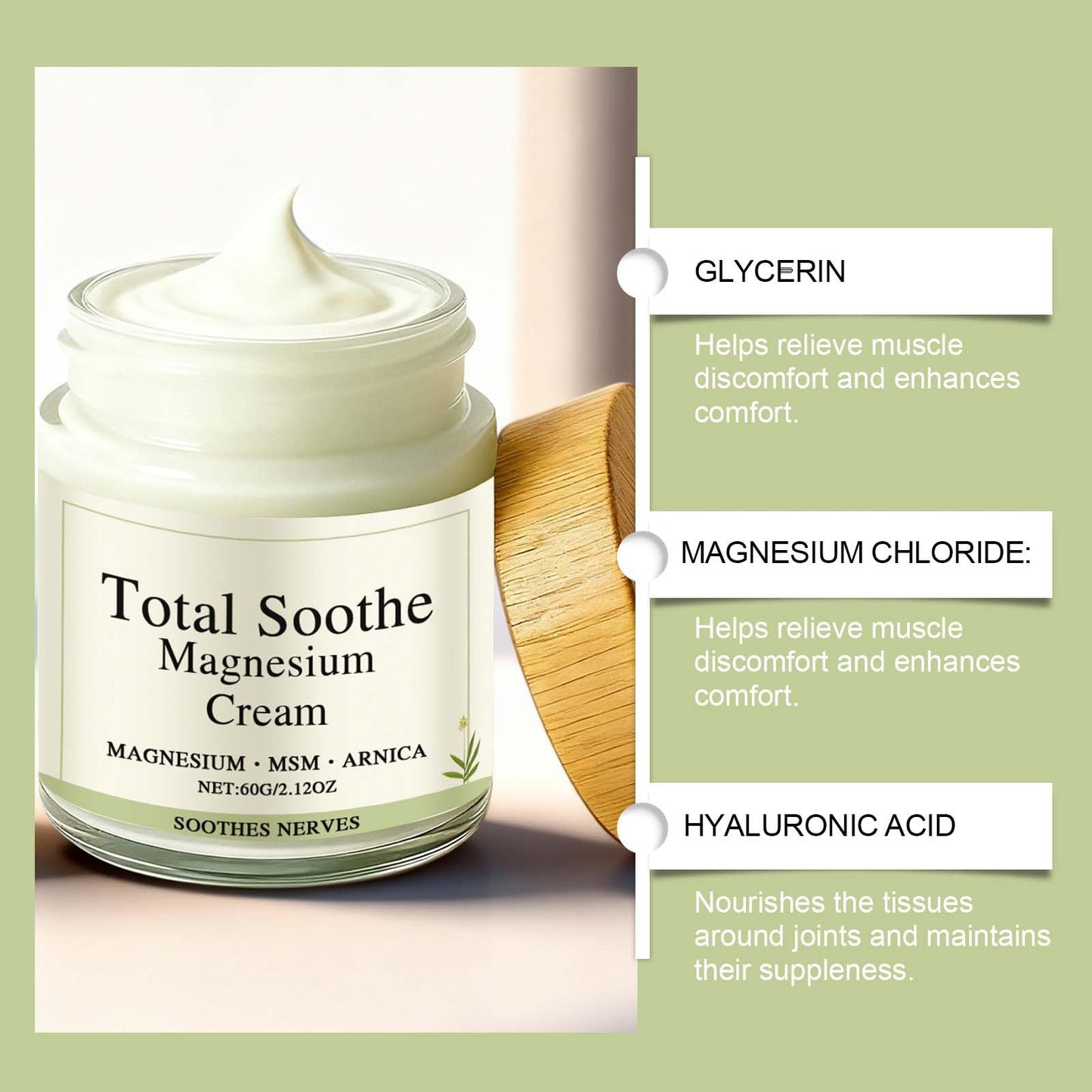 MQN Magnesium Joint Cream with Mineral Delivery Formula & Arnica – Fast Absorbing, Non-Greasy Topical for Everyday Joint & Muscle Relaxation - dailyvitalstore