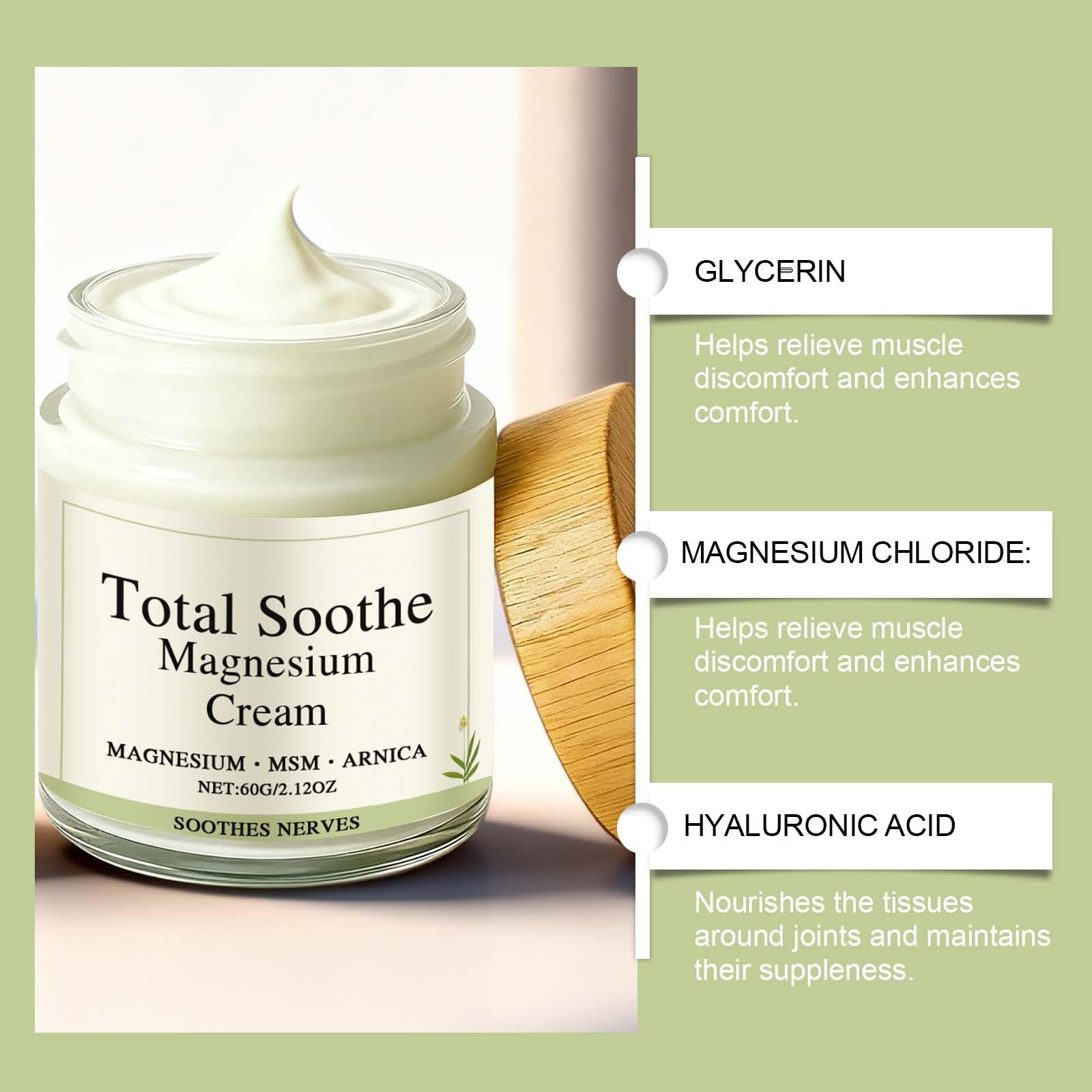 MQN Magnesium Joint Cream with Mineral Delivery Formula & Arnica – Fast Absorbing, Non-Greasy Topical for Everyday Joint & Muscle Relaxation - dailyvitalstore