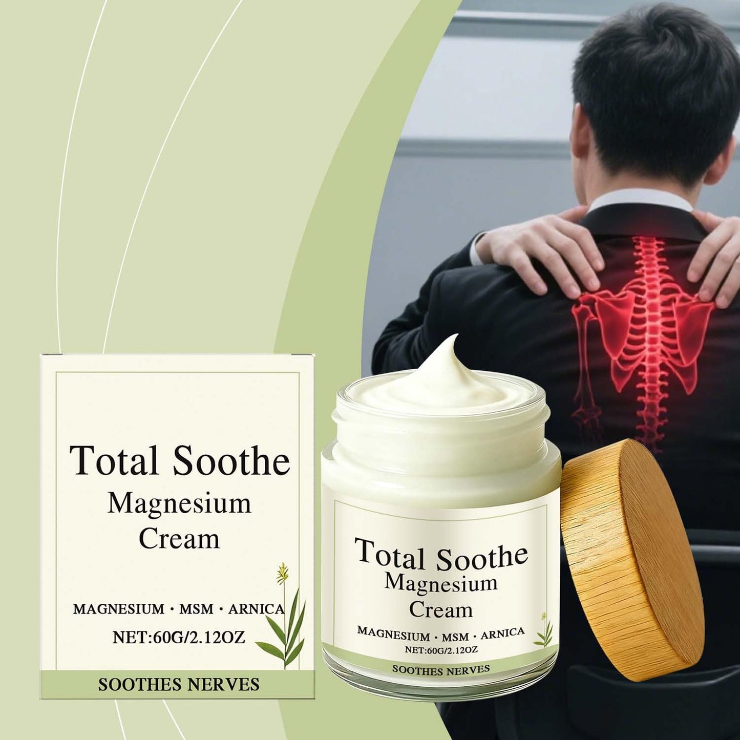 MQN Magnesium Joint Cream with Mineral Delivery Formula & Arnica – Fast Absorbing, Non-Greasy Topical for Everyday Joint & Muscle Relaxation - dailyvitalstore