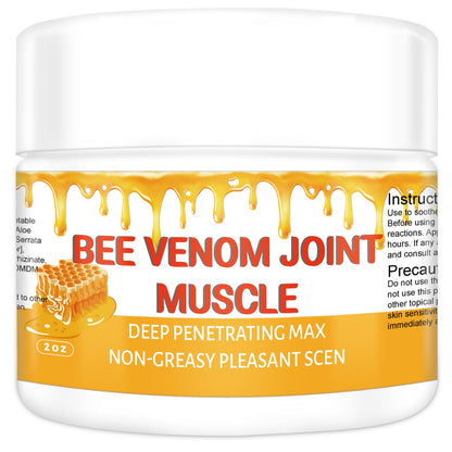 MRBOOHINET Organic Bee Venom Therapy Serum, Professional Joint & Muscle & Bone Release Cream - 24 Hour Soothing Effective Release for Back, Neck, Hand, Foot, Knee, Muscle, Shoulder, Hip, Nerve - dailyvitalstore
