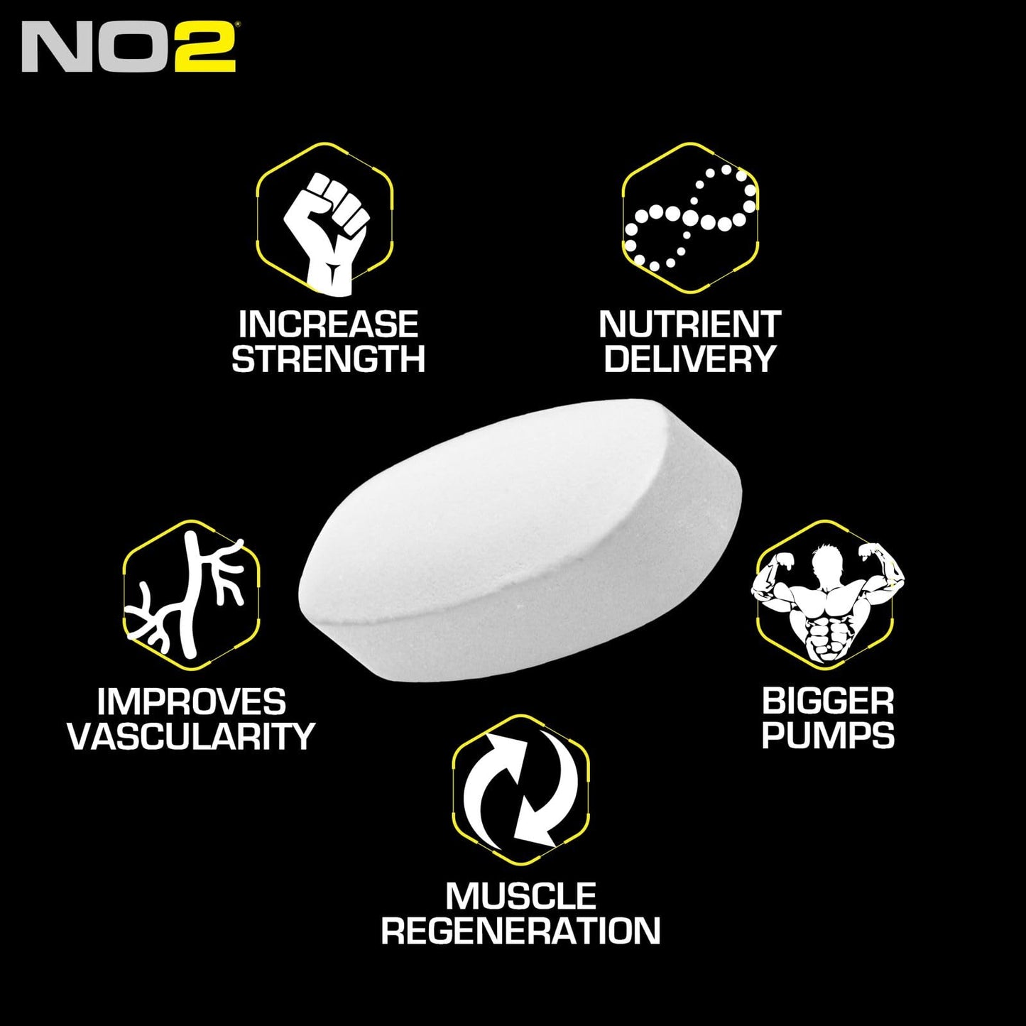 MRI Performance NO2 Nitric Oxide Booster, Original Formula with 3,000mg L-Arginine & AAKG, Nitric Oxide Production, Healthy Blood Pressure & Heart Health (90 Caplets) - dailyvitalstore