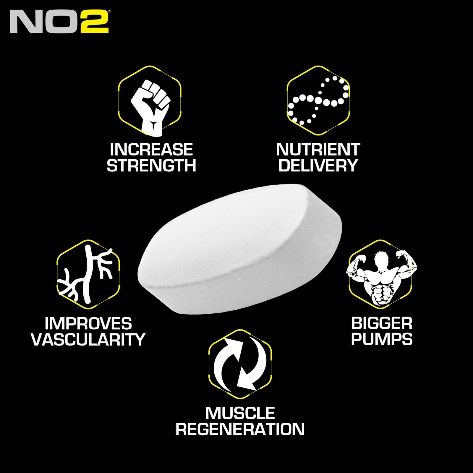 MRI Performance NO2 Nitric Oxide Booster, Original Formula with 3,000mg L-Arginine & AAKG, Nitric Oxide Production, Healthy Blood Pressure & Heart Health (90 Caplets) - dailyvitalstore