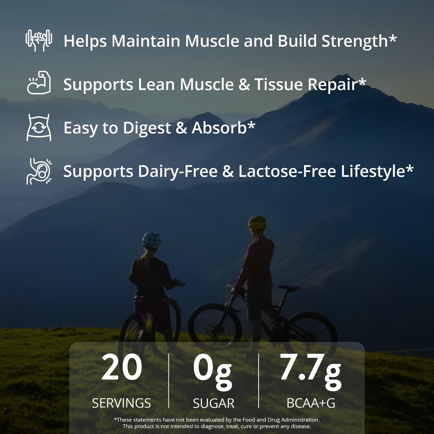 MRM Nutrition Egg White Protein - Sugar Free Vanilla Flavored Powder, 23g Fat-Free Protein with Digestive Enzymes, Free of Dairy, Gluten, and Soy, High Biological Value - 20 Servings - dailyvitalstore