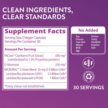 MRM Nutrition Women's Probiotics - Patented Formula Supports Urinary Tract, Vaginal, & Immune Health for Women, Prebiotic Supplement, 3.5 Billion Cells - dailyvitalstore