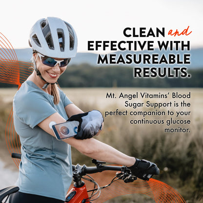 Mt. Angel Vitamins Blood Sugar Support Supplement - Natural Supplement with Pysllium Husk, Berberine with Ceylon Cinnamon, and Apple Cider Vinegar - Supports Healthy Blood Sugar Levels - 60 Capsules - dailyvitalstore