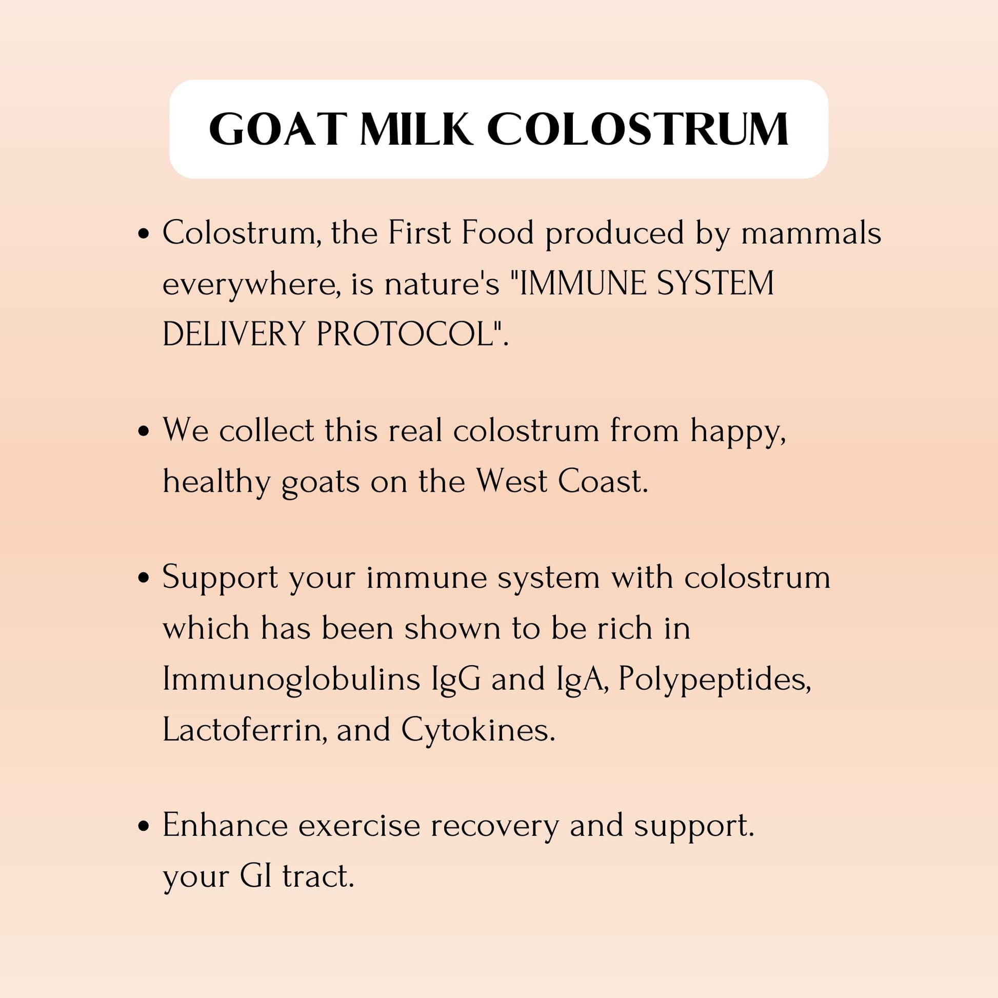 Mt. Capra Goat Colostrum | for Healthy Immune System, Gut, and Athletic Performance | Grass-Fed, High in Immunoglobulins | 30 Servings - 120 Capsules - dailyvitalstore