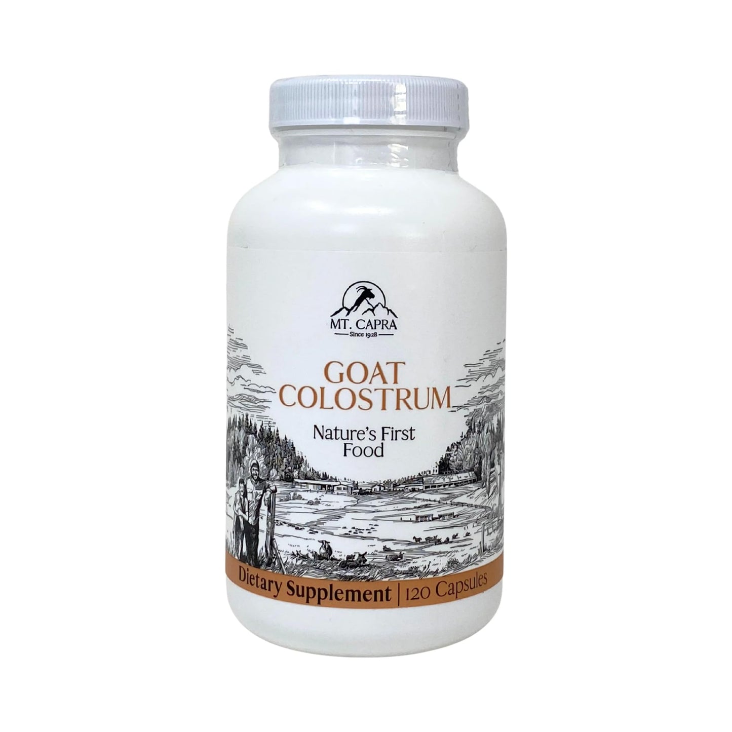 Mt. Capra Goat Colostrum | for Healthy Immune System, Gut, and Athletic Performance | Grass-Fed, High in Immunoglobulins | 30 Servings - 120 Capsules - dailyvitalstore