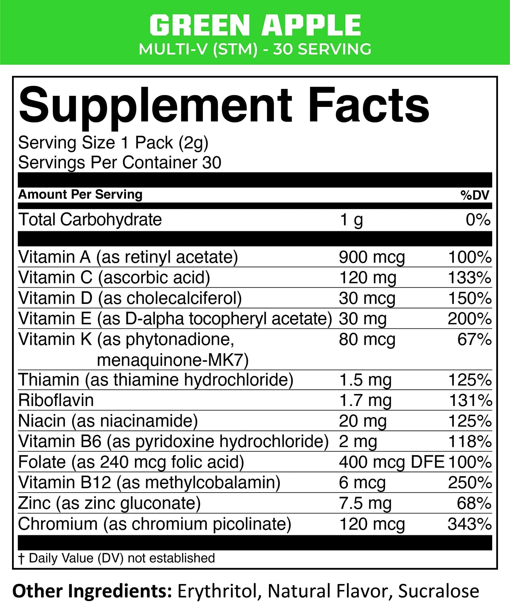 MTN OPS Multi‑V STM On‑the‑Go Daily Multivitamin for Men, Women & Kids – Straight‑to‑Mouth Vitamin C D3 B Zinc Packs – Gluten Free, Natural Flavors, 30 Servings - dailyvitalstore