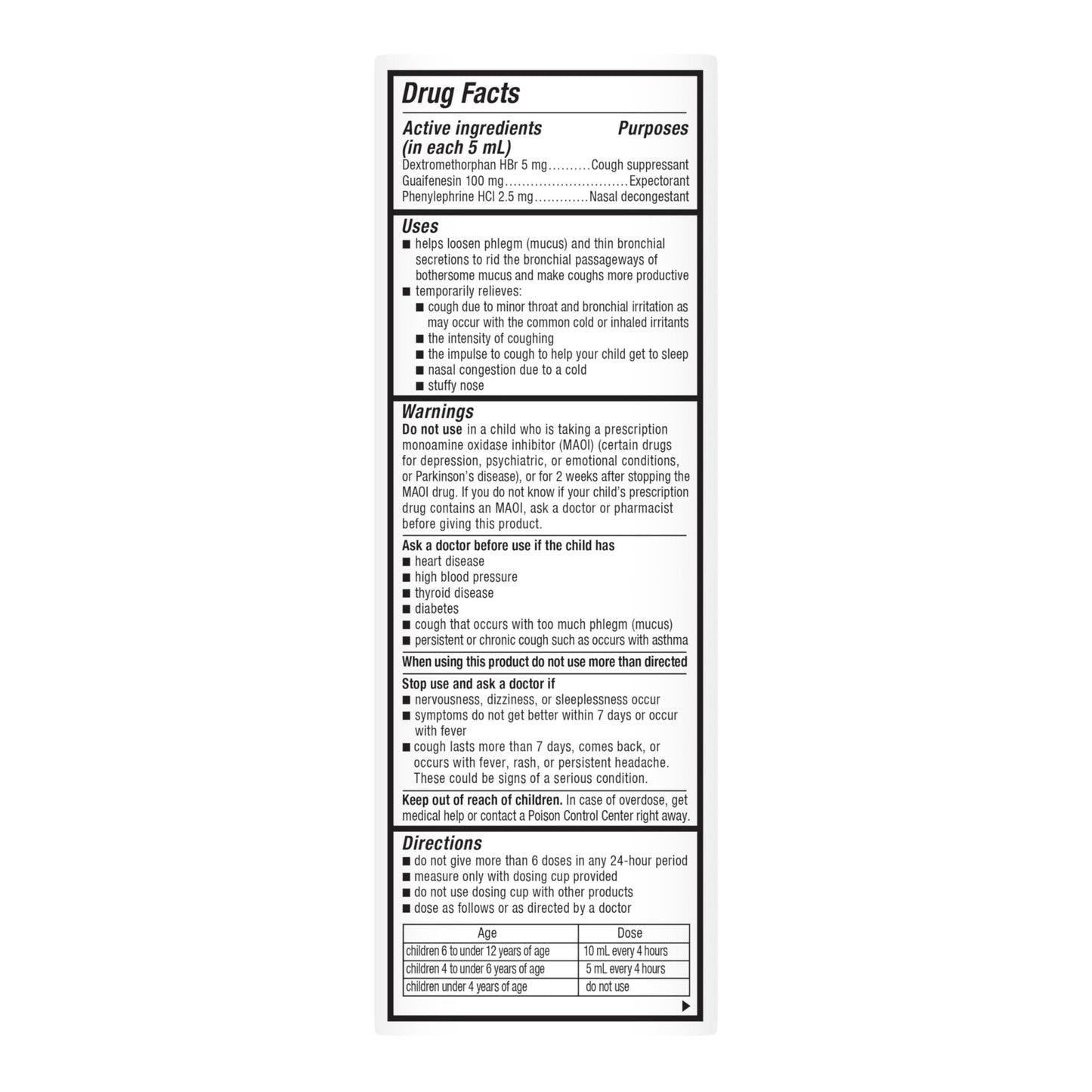 Mucinex Children's Multi-Symptom Cold Medicine, Kids Cough Medicine, Mucinex Kids Medicine/Decongestant with Dextromethorphan HBr, Guaifenesin, Phenylephrine HCl, Very Berry Flavor Liquid, 4 Fl Oz - dailyvitalstore